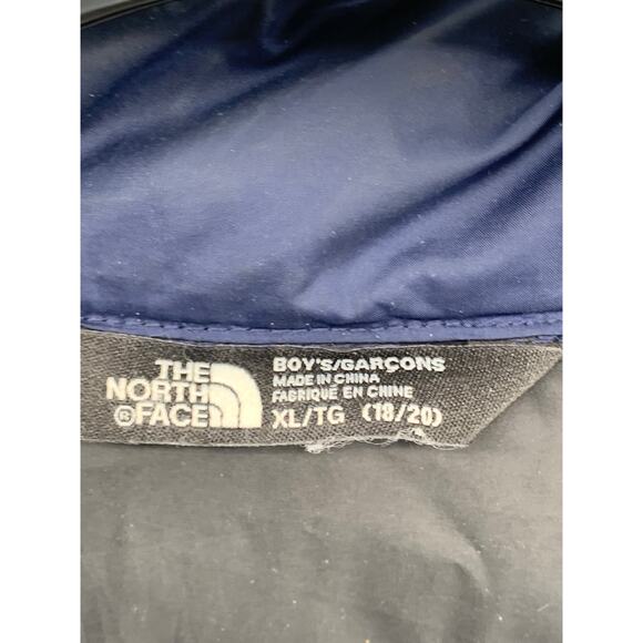 THE NORTH FACE Boys' Navy Stand Collar Zip-Up Puffer Jacket SZ XL - Picture 10 of 10